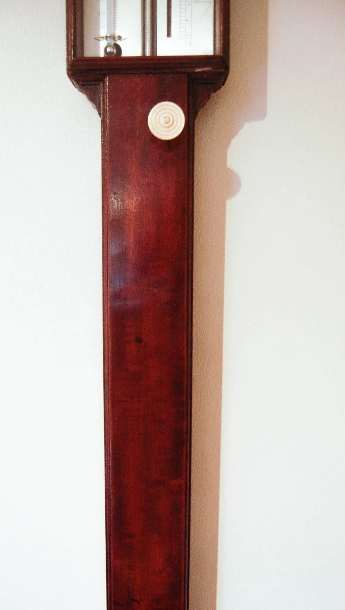 A George III Mahogany Stick Barometer by John Webb of 408 Oxford Street, London