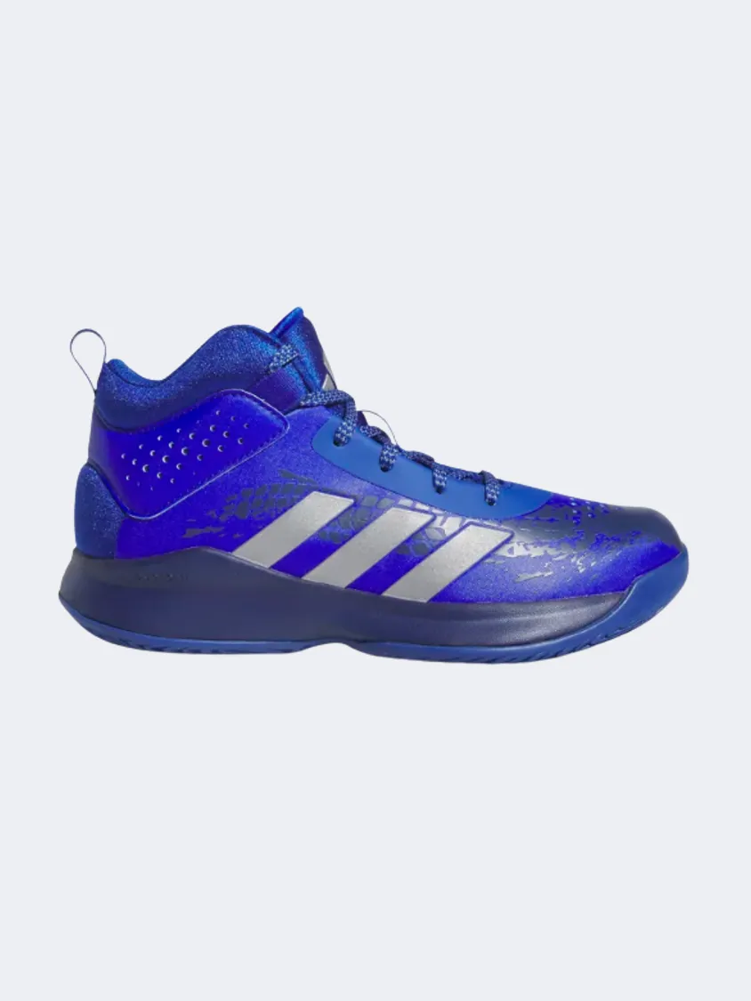 Adidas Cross Em Up 5 Ps-Boys Basketball Shoes Royal Blue