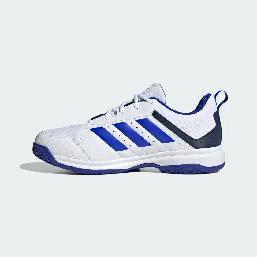 Adidas Ligra 7 Badminton Shoes - Cloud White/Lucid Blue/Team Navy Blue 2