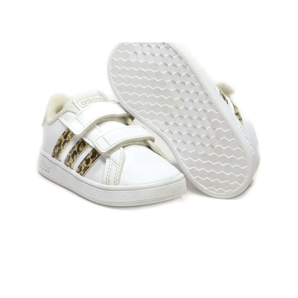 Adidas Neo Grand Court Crawlers Leather White Colour For Kids