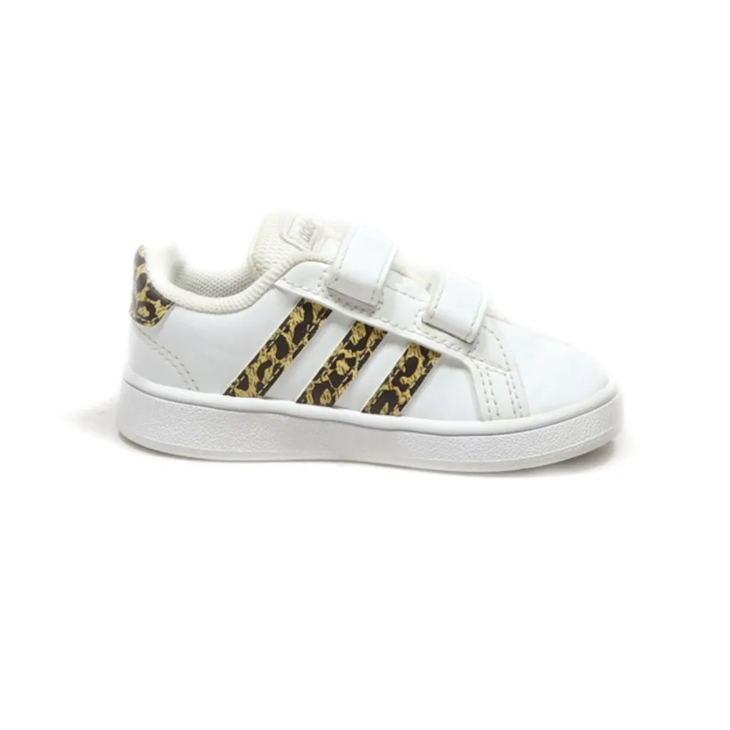 Adidas Neo Grand Court Crawlers Leather White Colour For Kids