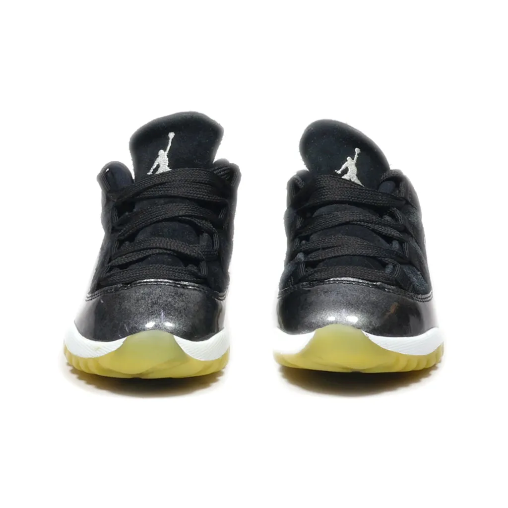 Air Jordan 11 Retro Low Td Sport Shoes Leather Black Colour For Kids