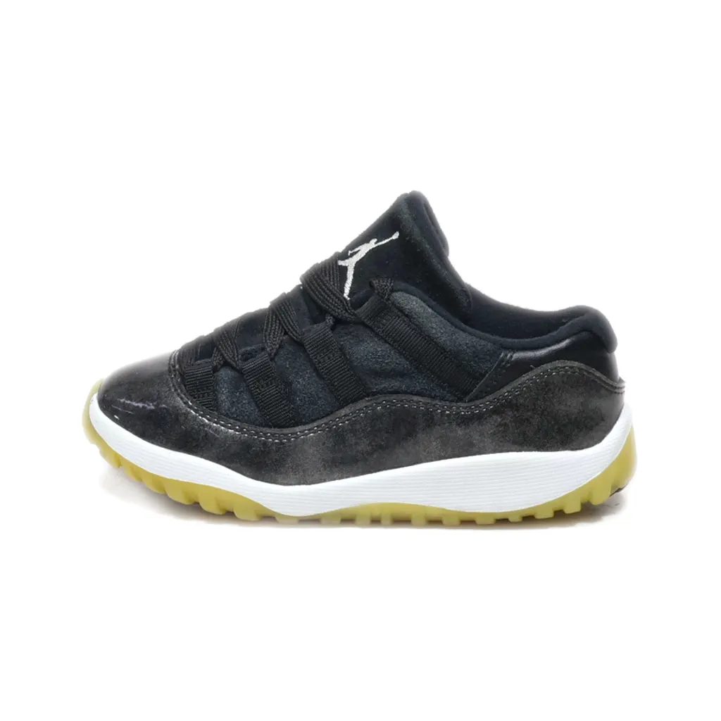 Air Jordan 11 Retro Low Td Sport Shoes Leather Black Colour For Kids