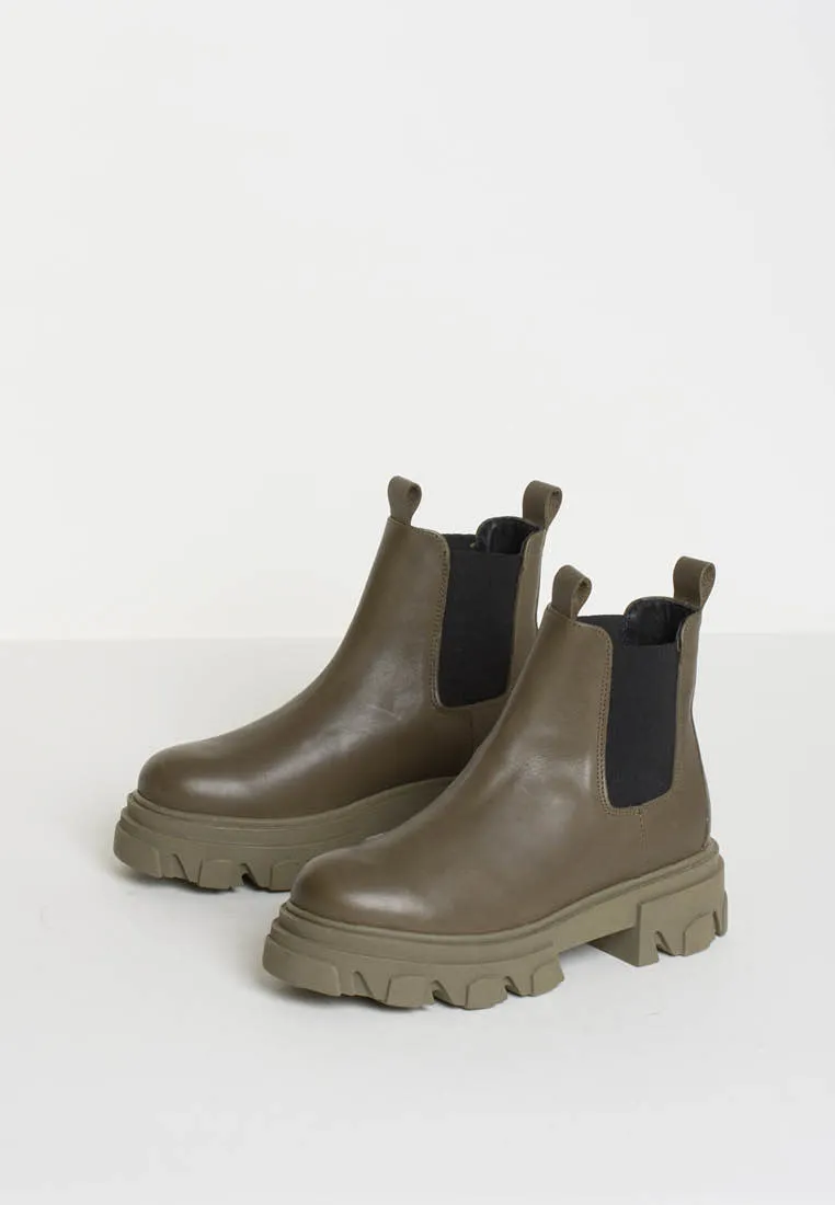 Asta Cactus Leather Chelsea Boots