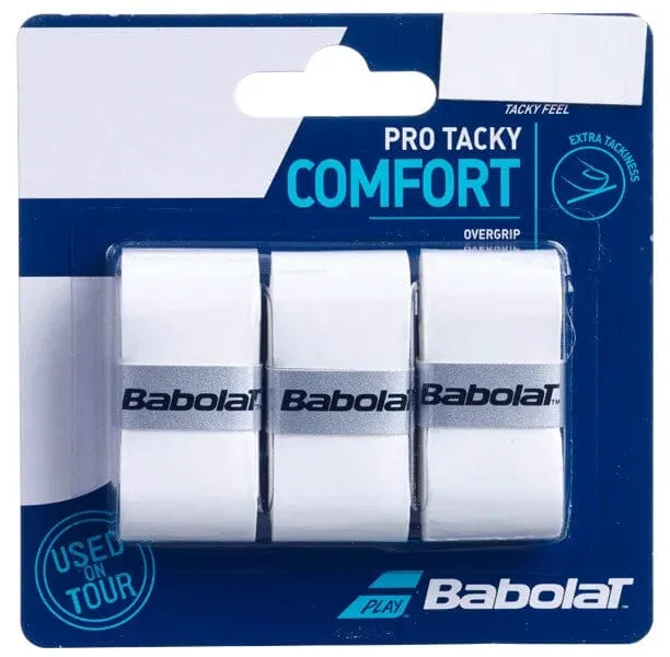 Babolat Pro Tacky Comfort Overgrip pack of 3