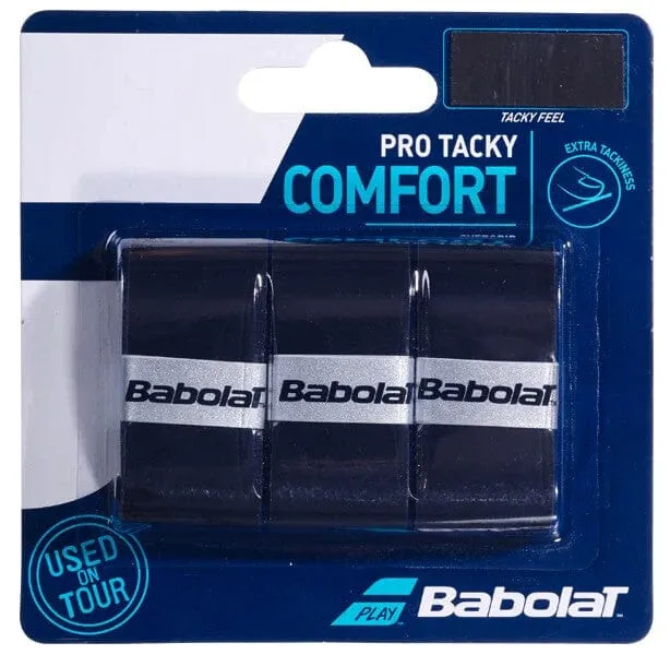 Babolat Pro Tacky Comfort Overgrip pack of 3