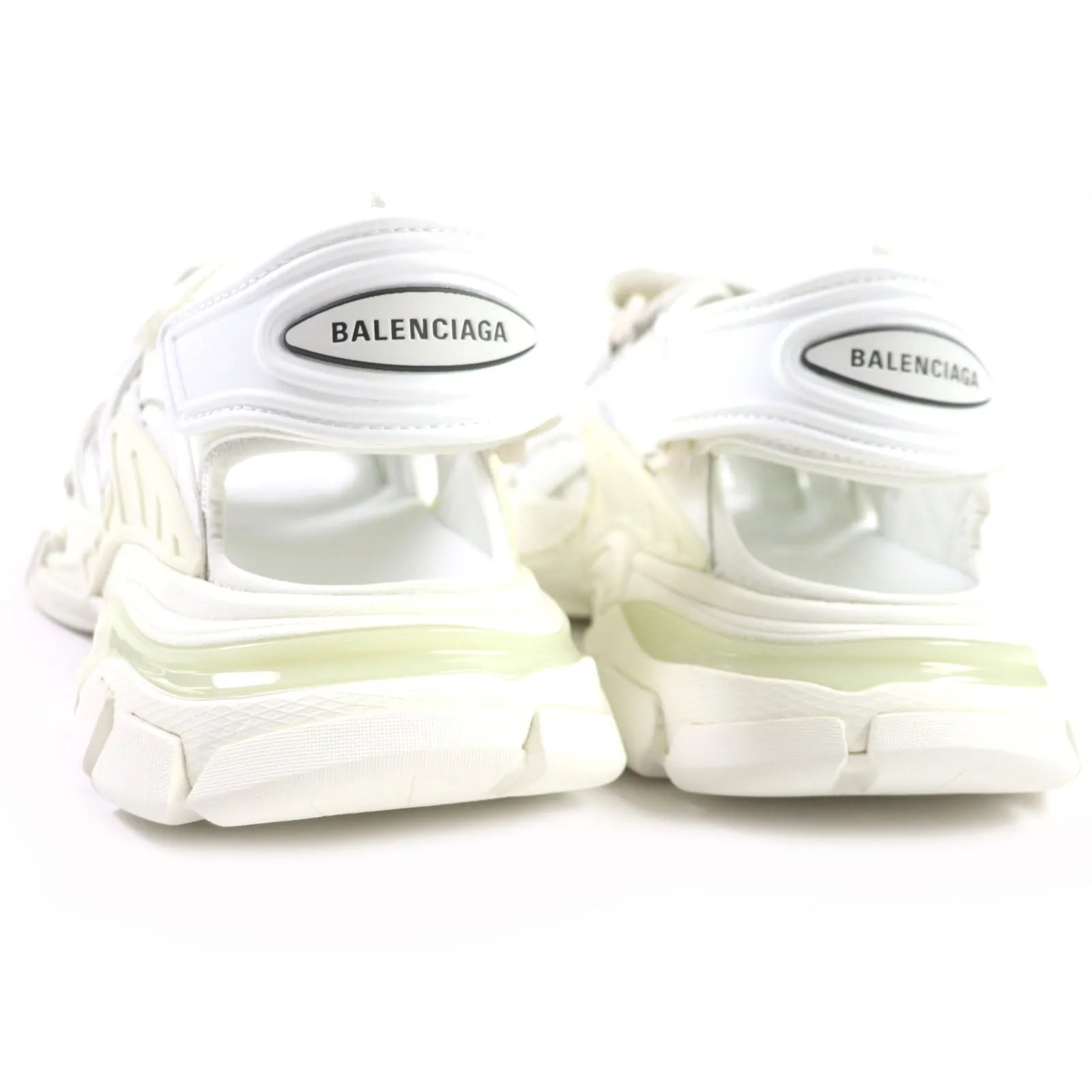 BALENCIAGA Track Sandal Leather White 41