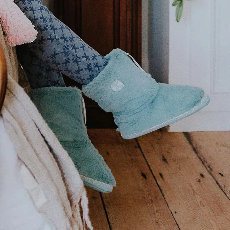 Bedroom Athletics Marilyn Classic Faux Fur Slipper Boot in Seafoam