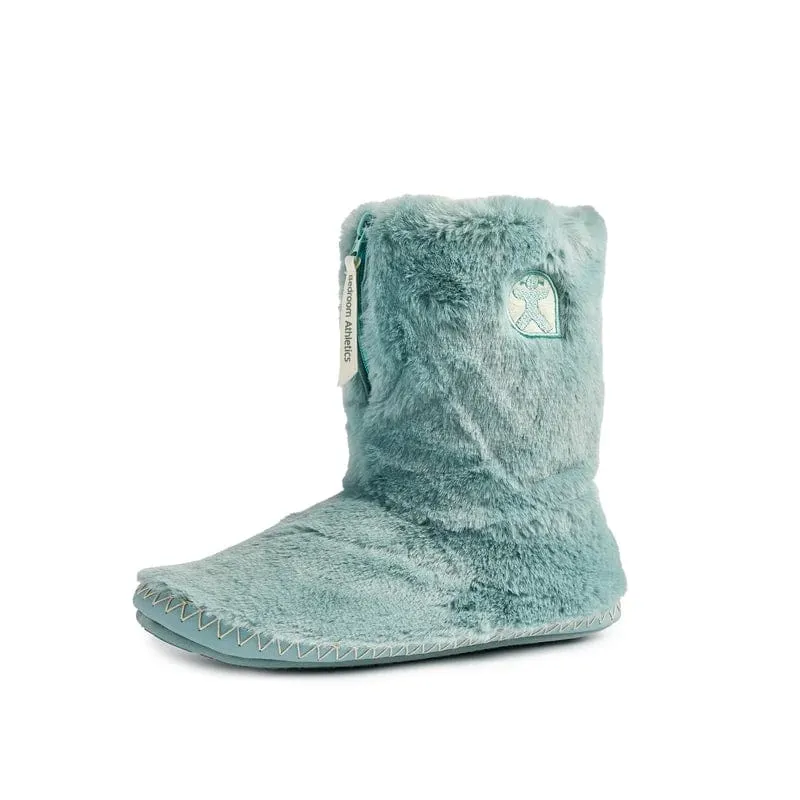 Bedroom Athletics Marilyn Classic Faux Fur Slipper Boot in Seafoam