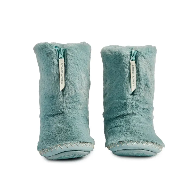 Bedroom Athletics Marilyn Classic Faux Fur Slipper Boot in Seafoam