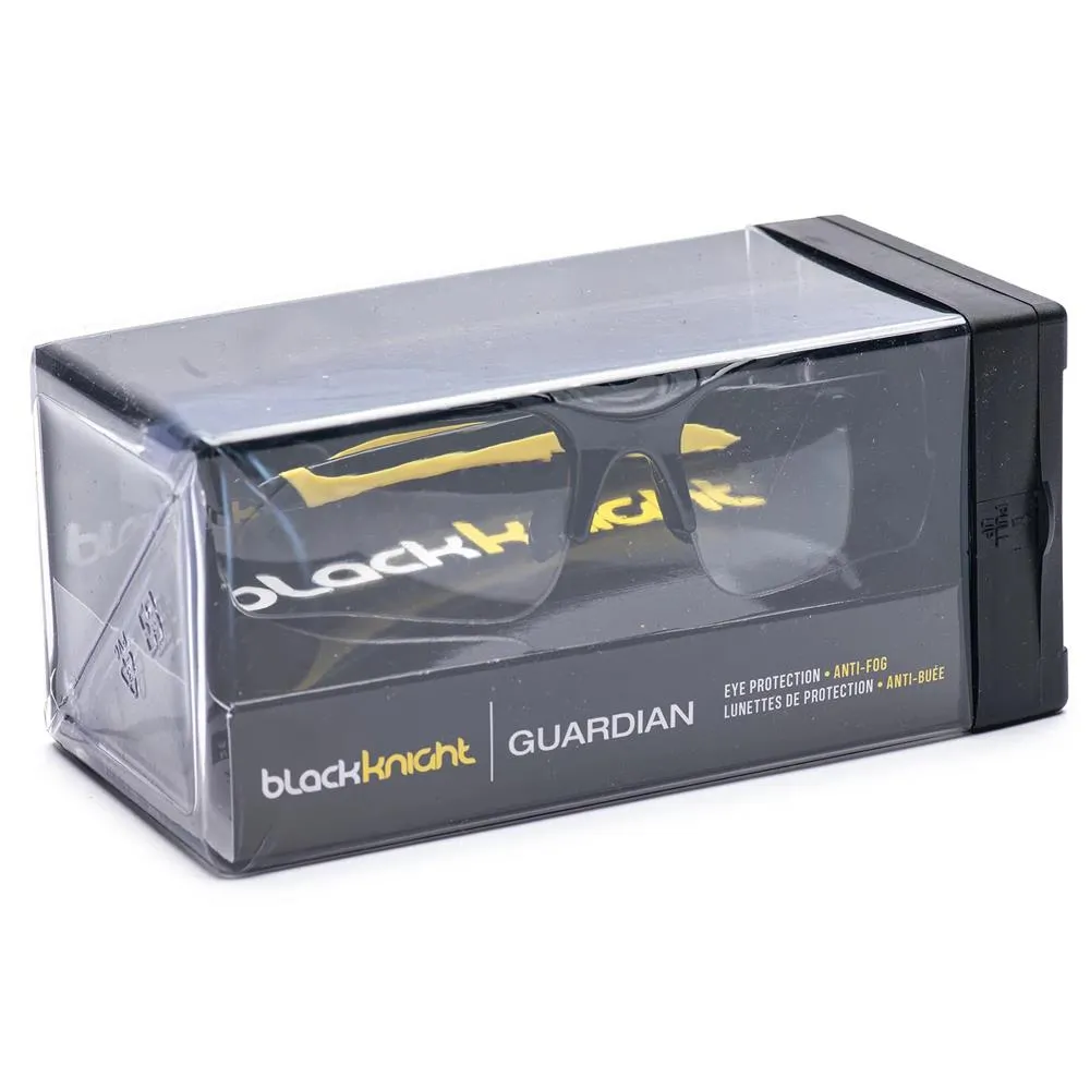 Black Knight Guardian Protective Eyewear - Black/Yellow