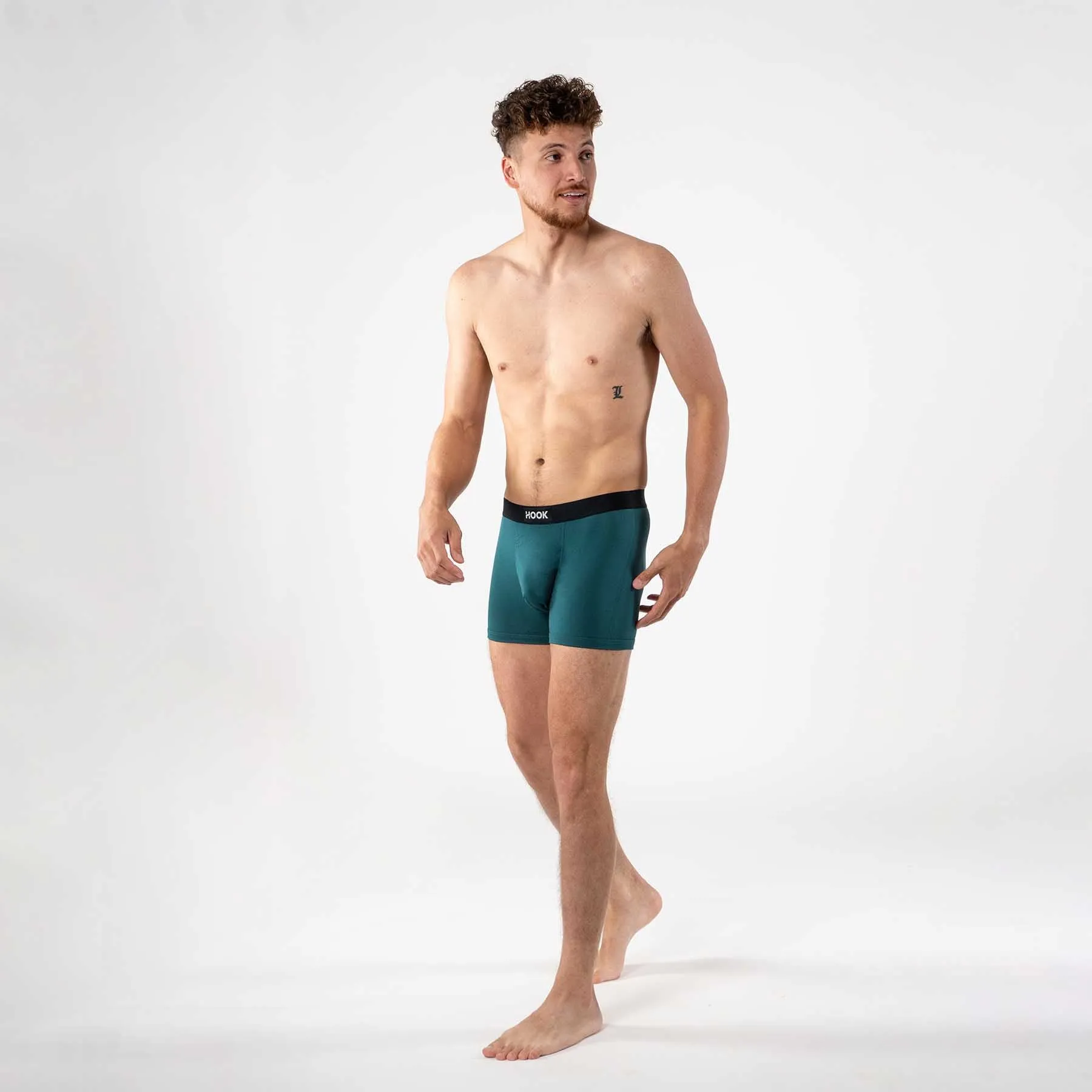 Boxer court Max : Vert atlantique