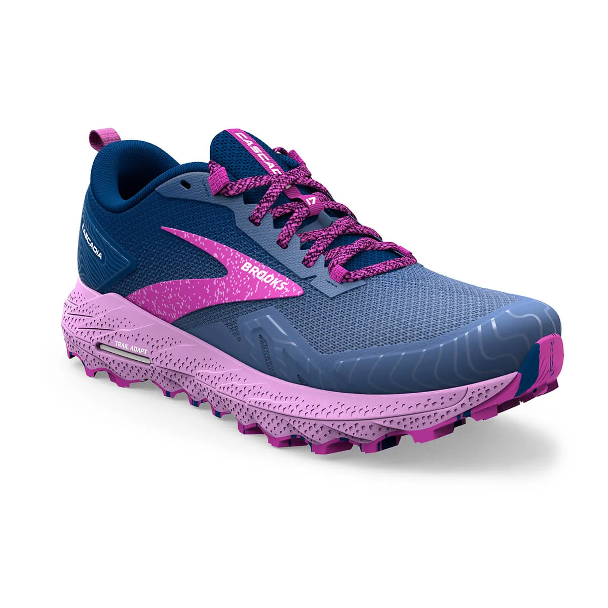 Brooks Cascadia 17 Womens | Navy/purple/violet