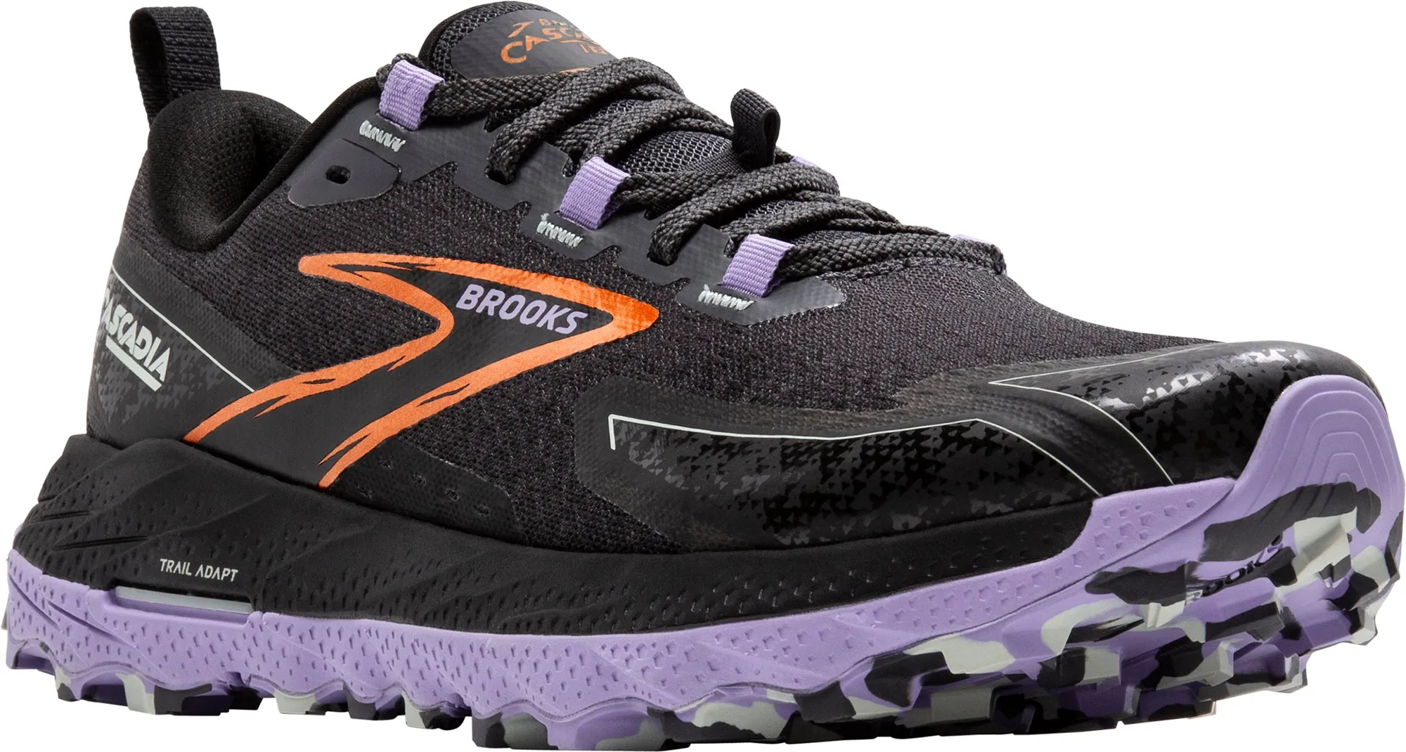 Brooks Cascadia 18 Womens Trail Running Shoes - Black