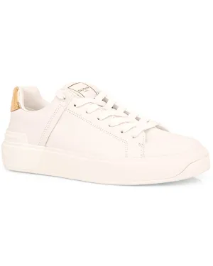 Calfskin B Court Sneaker in White