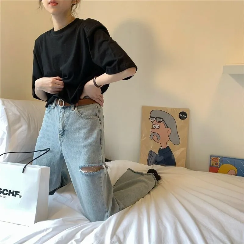 Crop top coréen classique