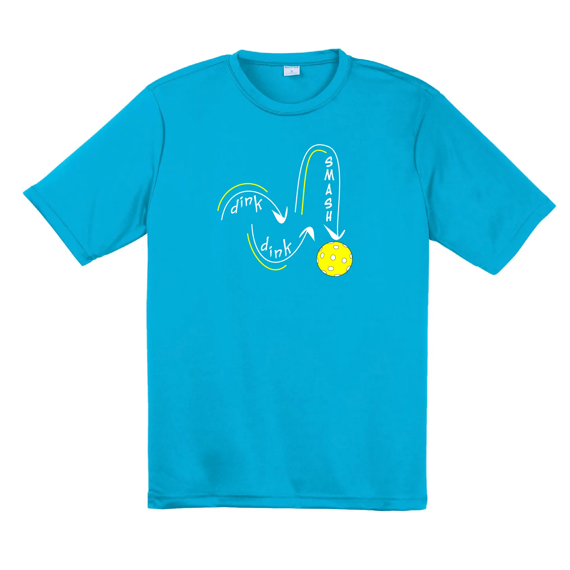 Dink Dink Smash | Clearance Men’s Short Sleeve Pickleball Shirt | 100% Polyester