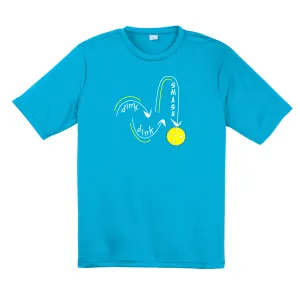 Dink Dink Smash | Clearance Men’s Short Sleeve Pickleball Shirt | 100% Polyester