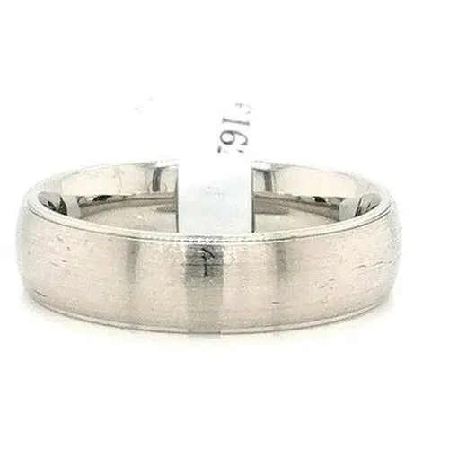 Domed Matt Gents Wedding Band