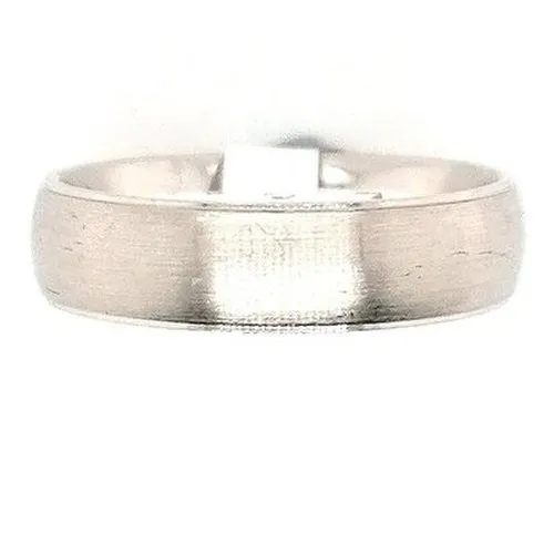 Domed Matt Gents Wedding Band