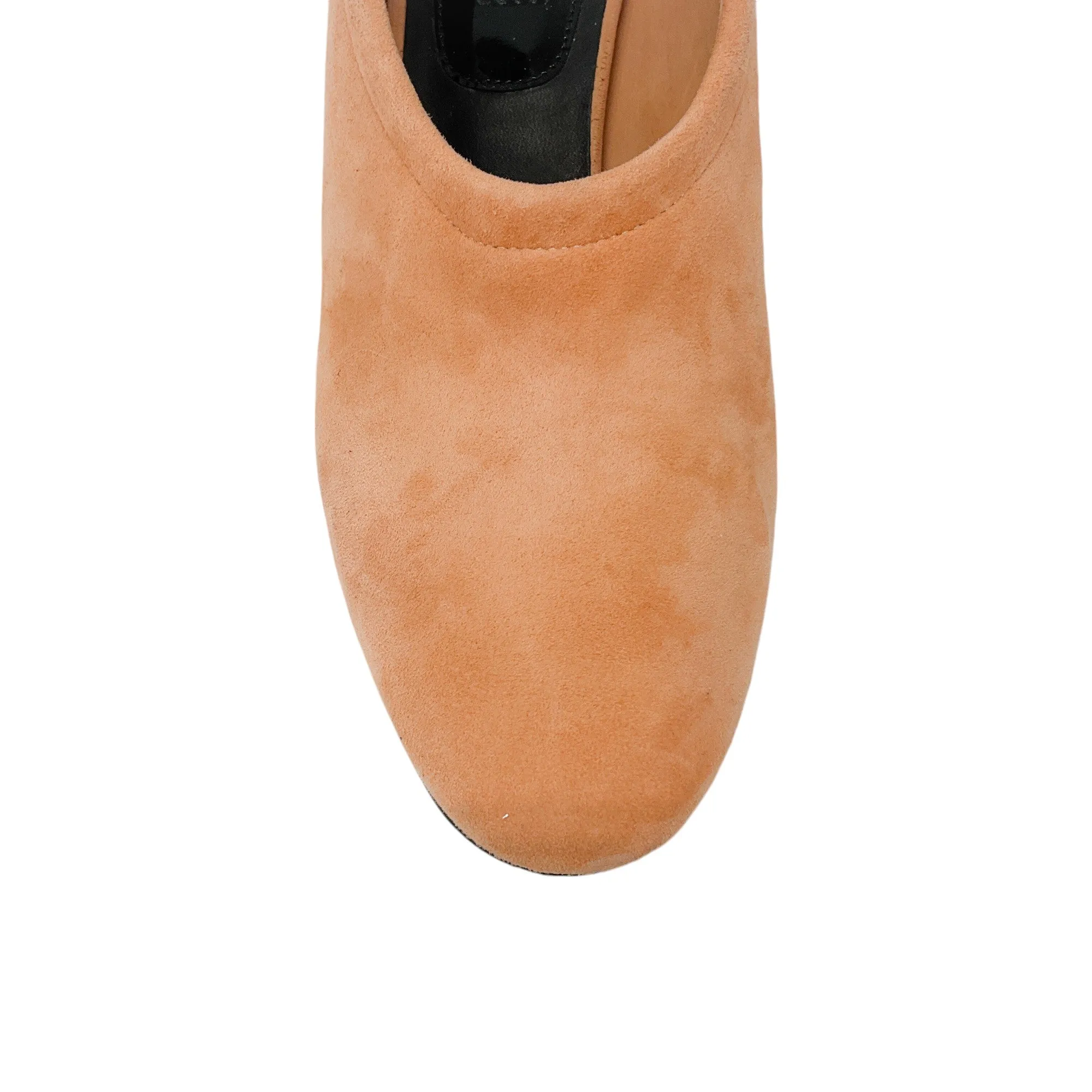 Dries Van Noten Peach Suede Mules