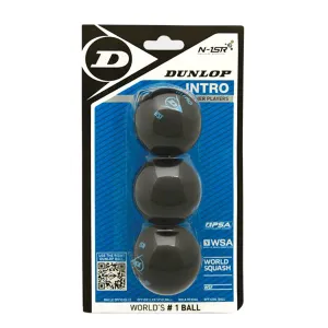 Dunlop Intro 3-Ball Squash Balls