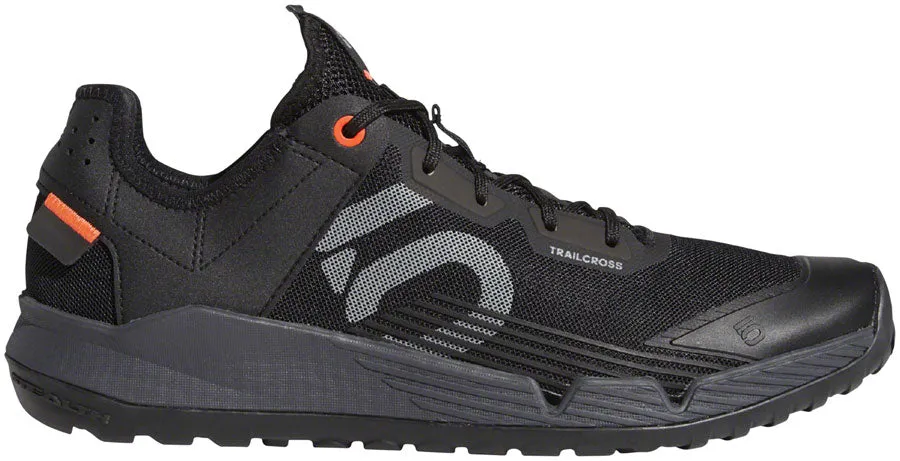 Five Ten Trailcross LT Flat Shoe - Men's, Black/Gray Two/Solar Red