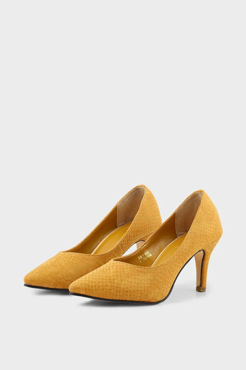 Formal Court Shoes I44424-Yellow