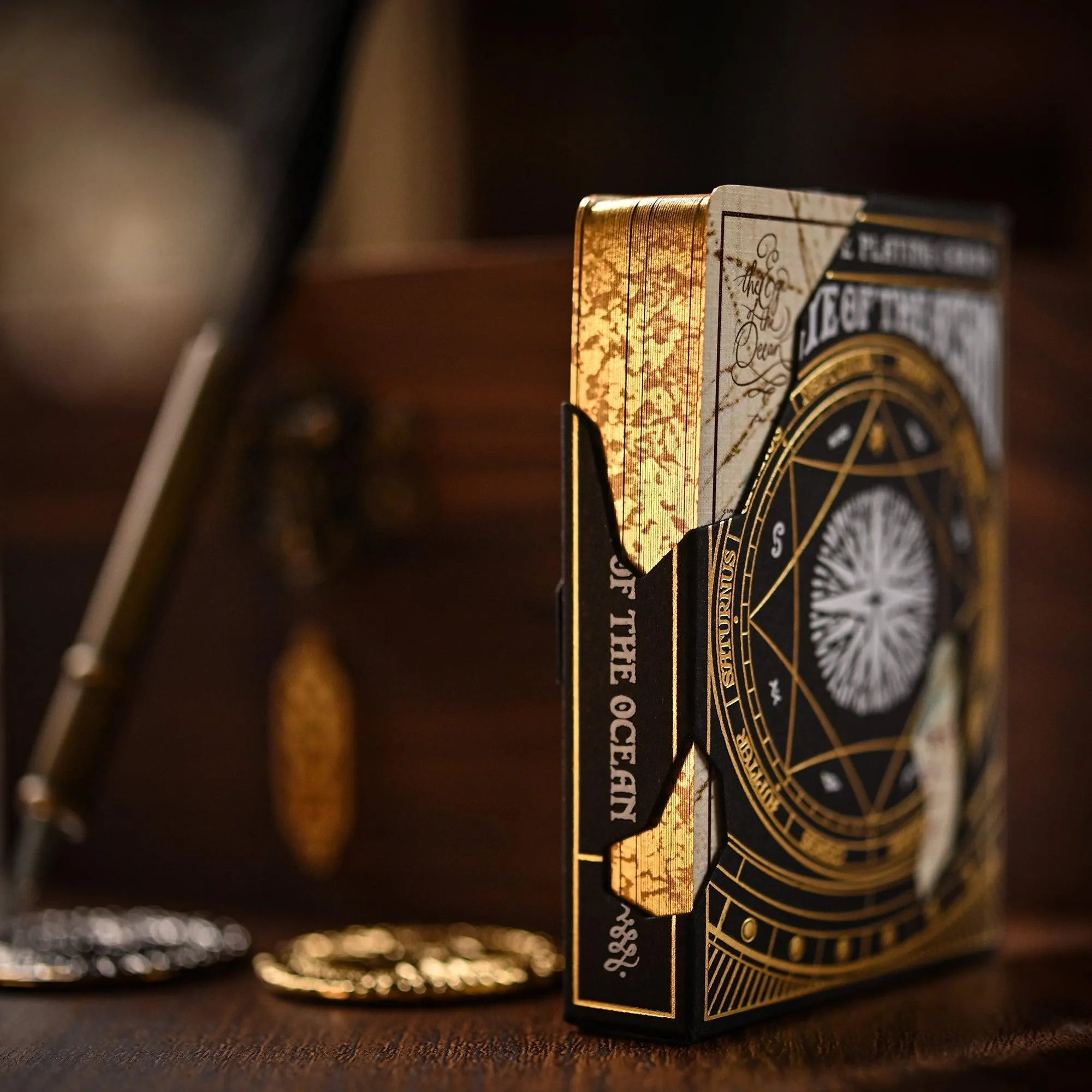 Gilded Eye of the Ocean Astra Polaris Playing Cards