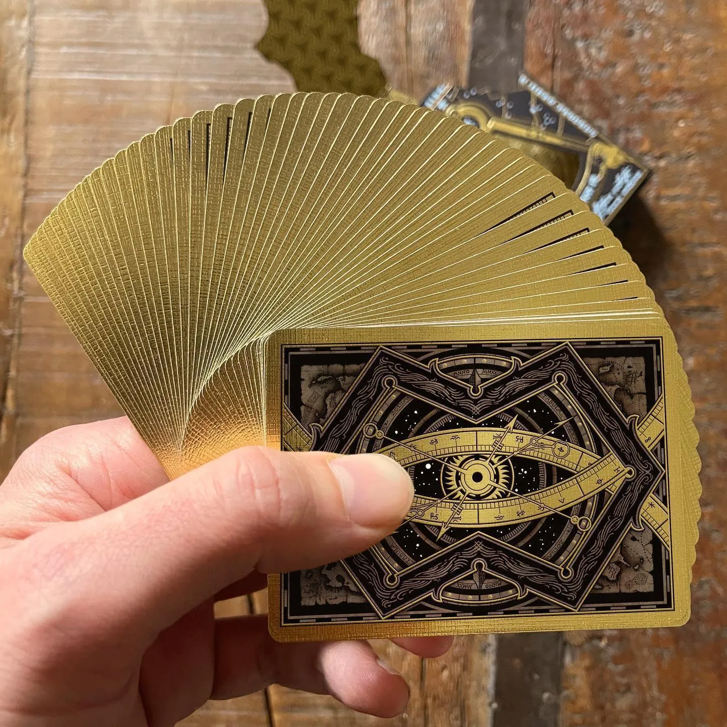 Gilded Eye of the Ocean Astra Polaris Playing Cards