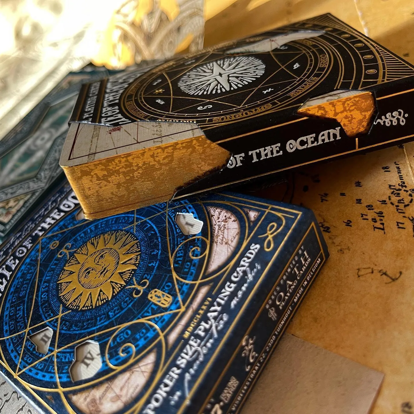 Gilded Eye of the Ocean Astra Polaris Playing Cards