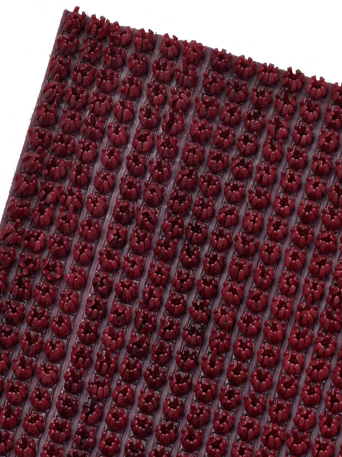 Heart Home PVC Thick Door mat Dirt Rub Off Clean/Thorn Door mat dust Remover Footwear for Offices, Hotel, Restaurant, Home, Shop(Maroon)- HEART1107, Standard