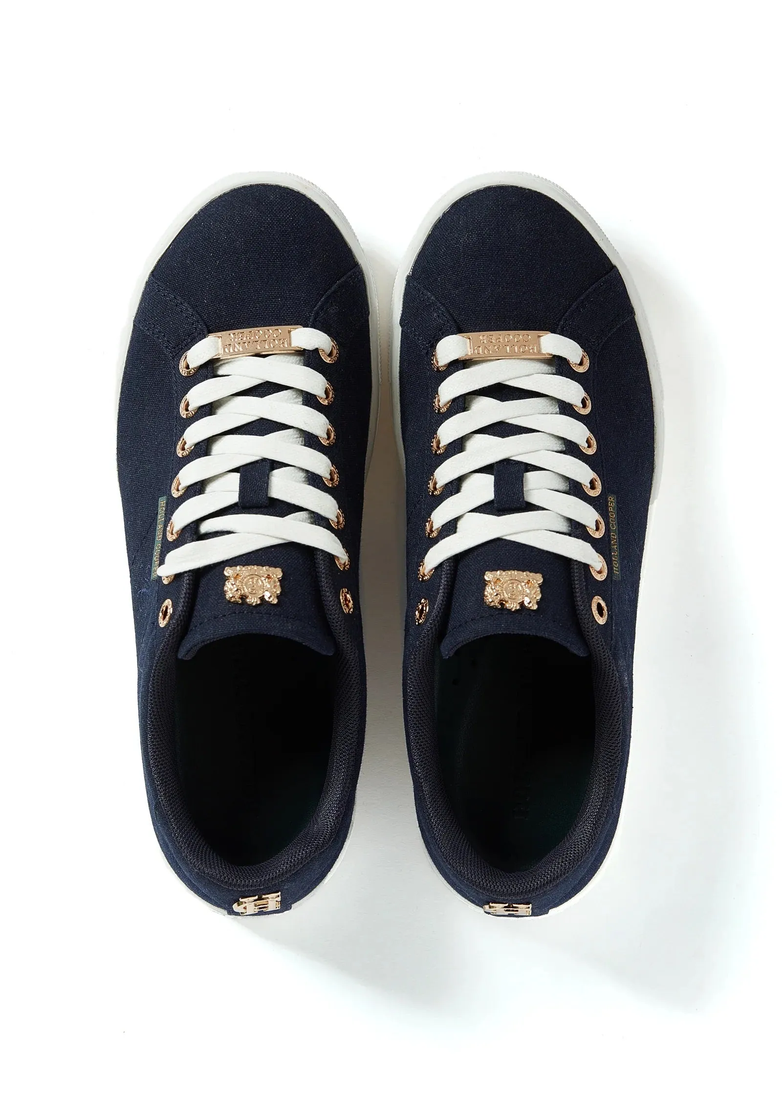 Holland Cooper Chelsea Court Ladies Trainer in Ink Navy