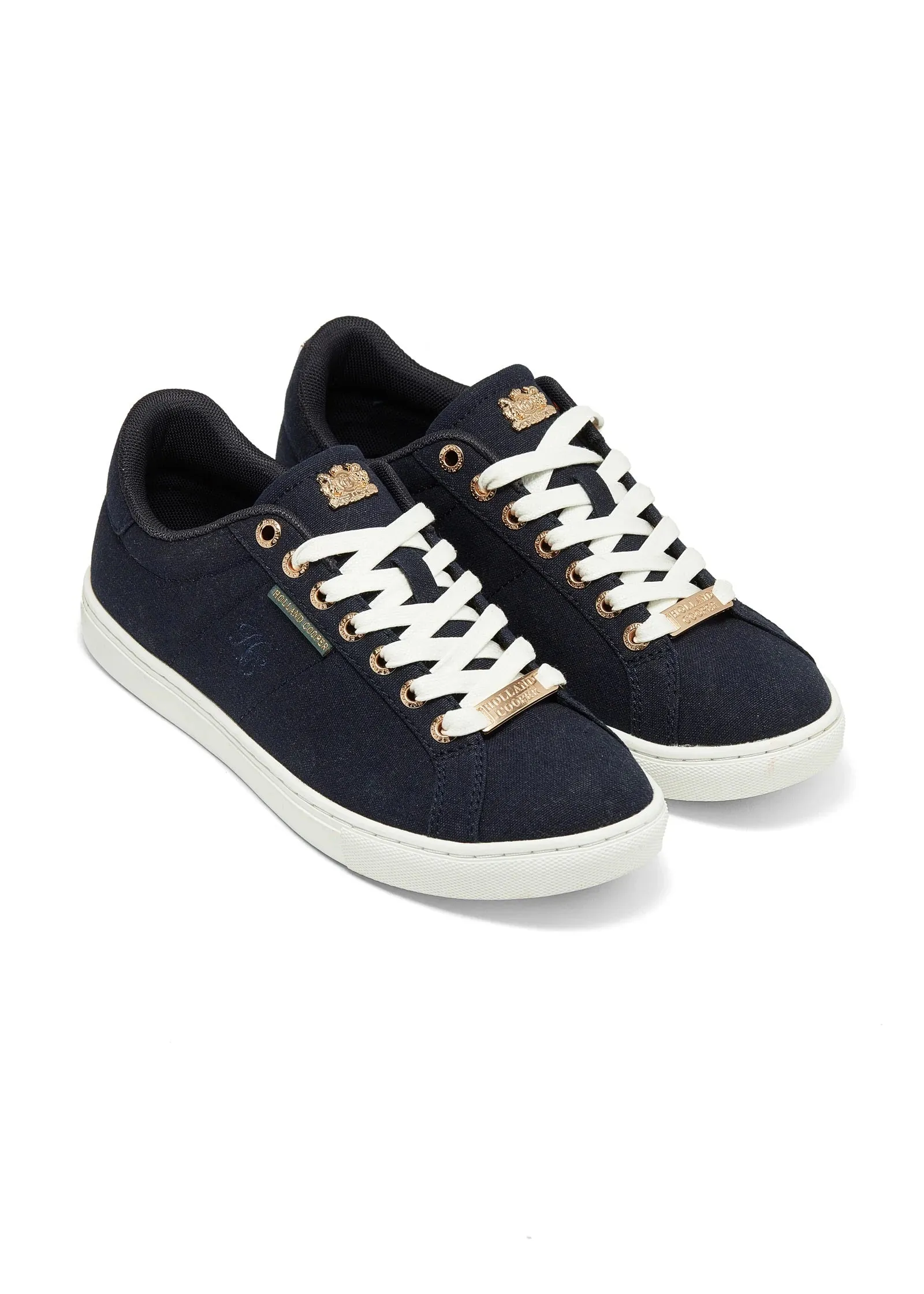 Holland Cooper Chelsea Court Ladies Trainer in Ink Navy