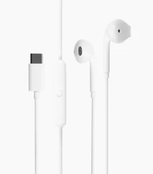 In-Ear Headphones with Mic White