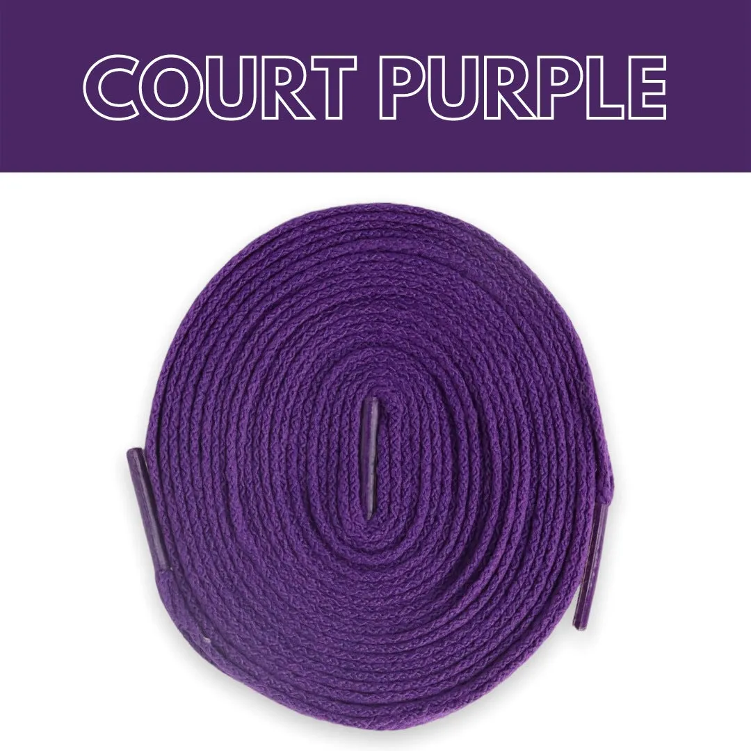 Jordan 1 Laces Basics Flat Thin - Court Purple Laces