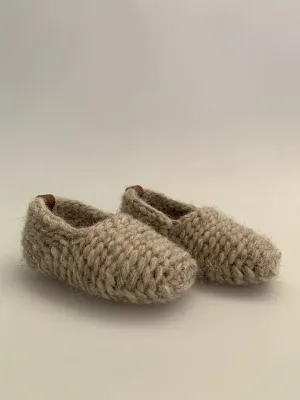 knitted slippers wool indoor