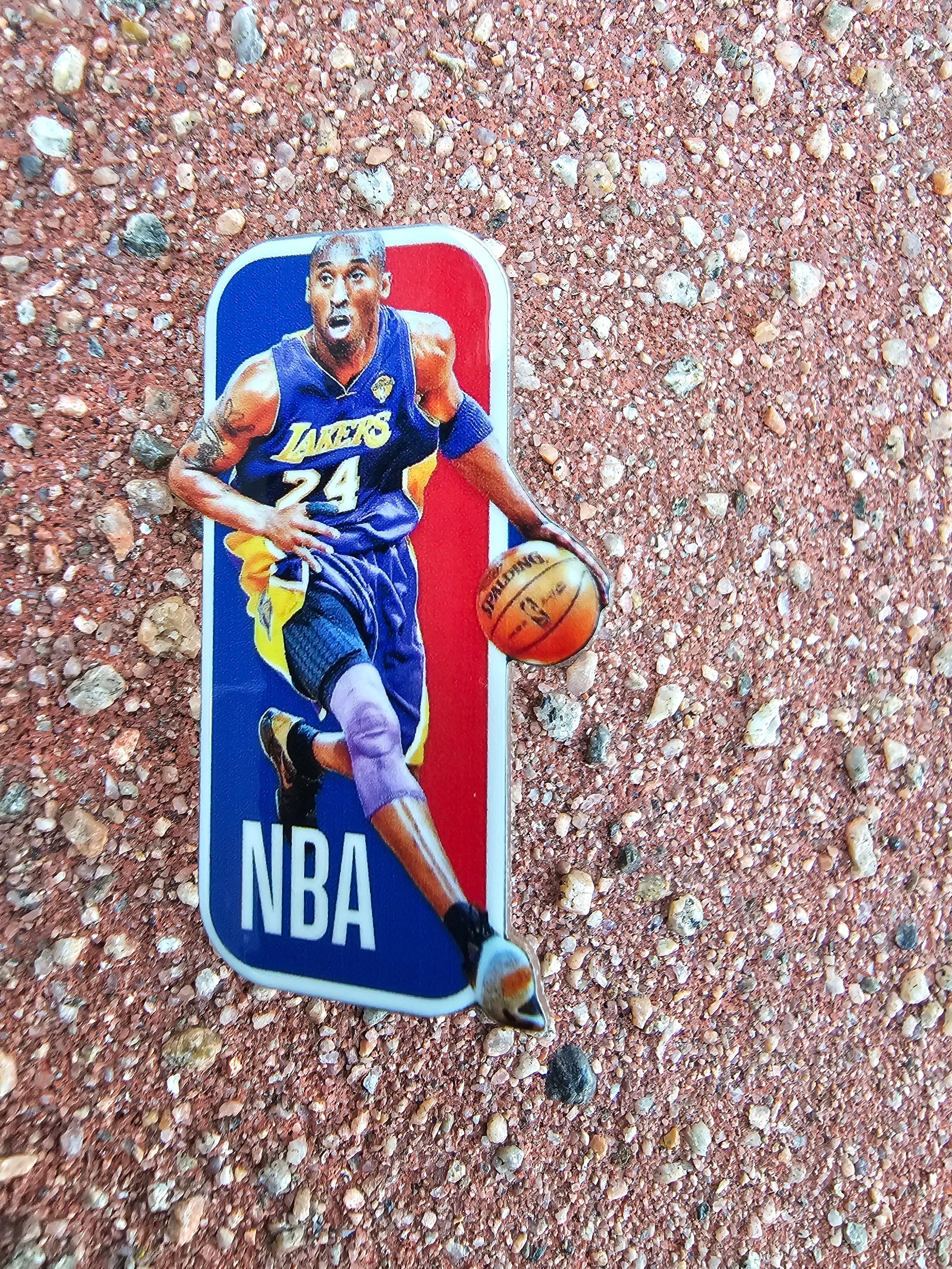 Kobe Bryant NBA Logo Los Angeles Lakers Pin