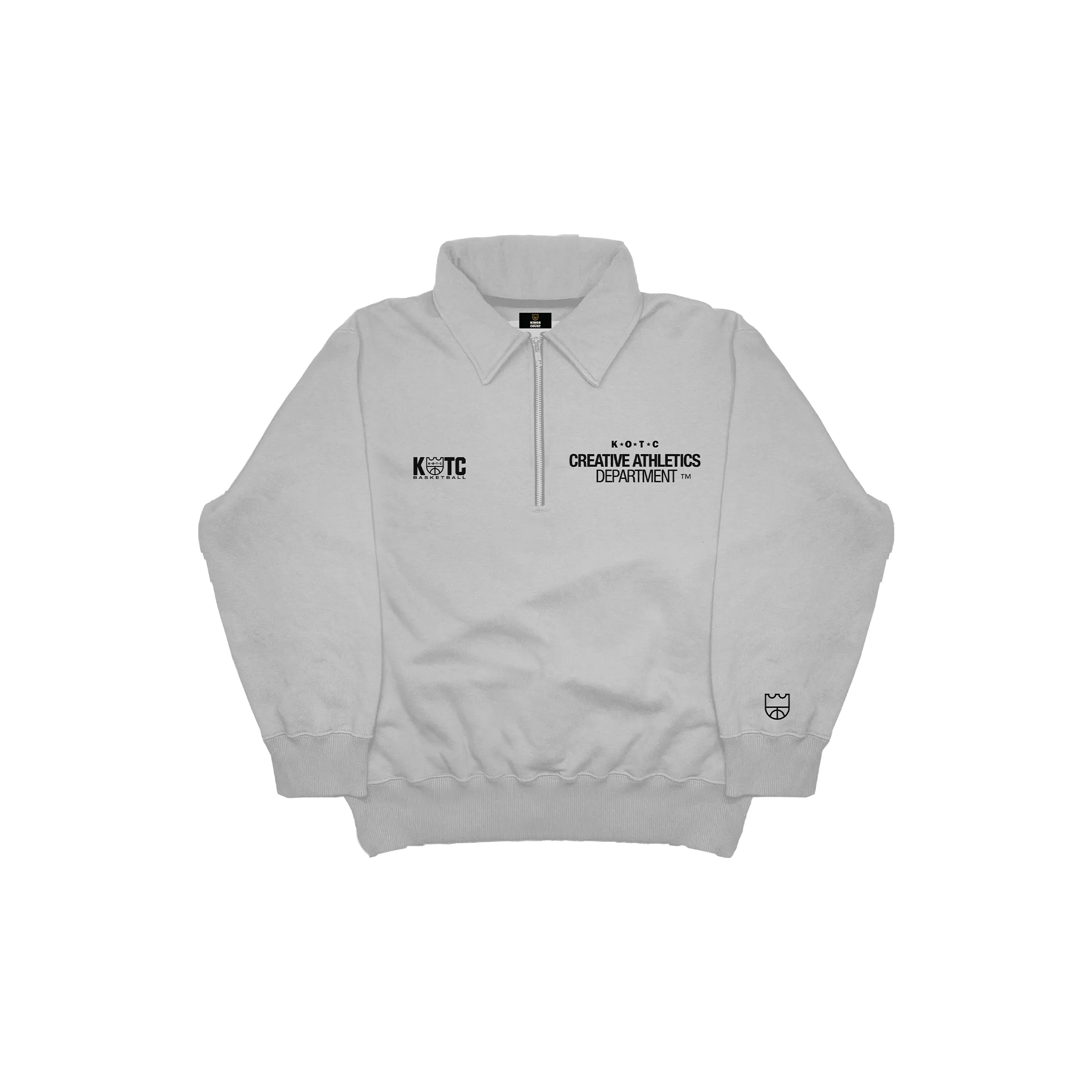 KOTC Creative Athl. Department Half Zip Sweater - Light Heather