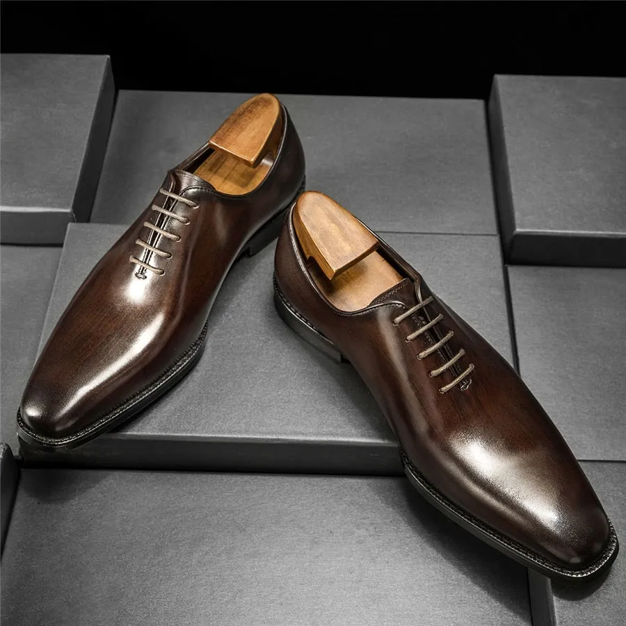 LaceLux Exotic Leather Dress Shoes