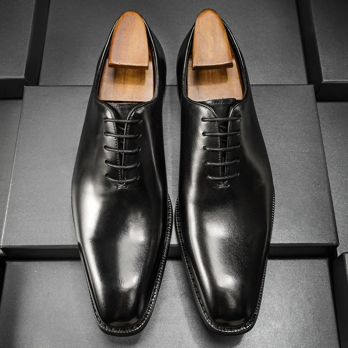 LaceLux Exotic Leather Dress Shoes