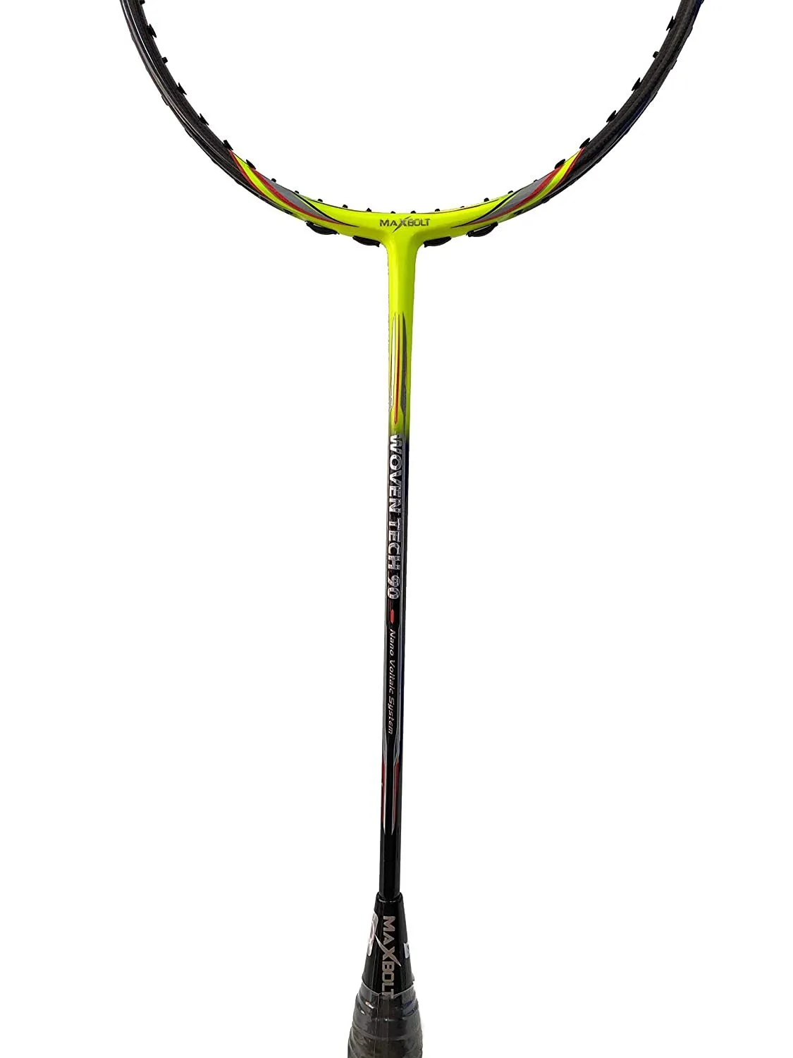 Maxbolt Woven Tech 90 Badminton Racket - Neon Green