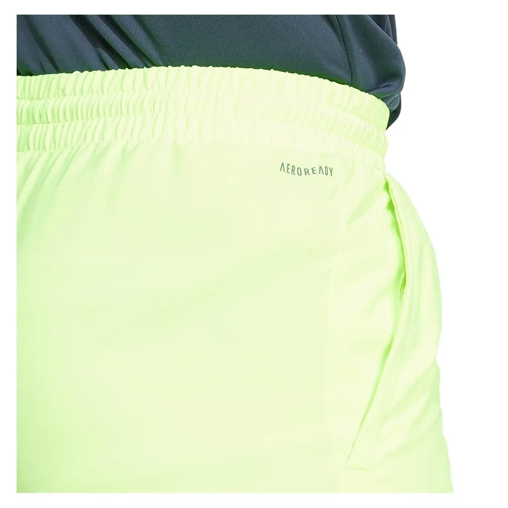 Mens Club 3 Stripe 7 Inch Tennis Short Lucid Lemon