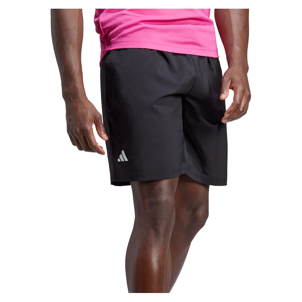 Men's Club 3-Stripe 7 Inch Tennis Shorts Black