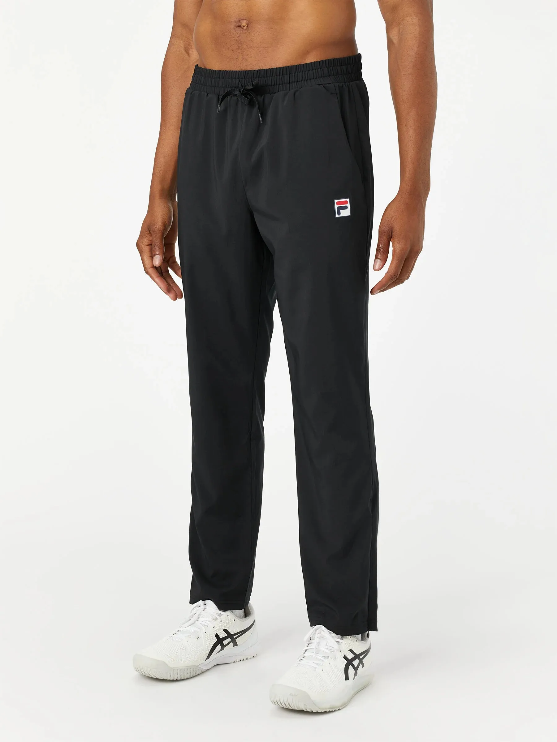 Mens Fila Woven Court Track Pant (Black)