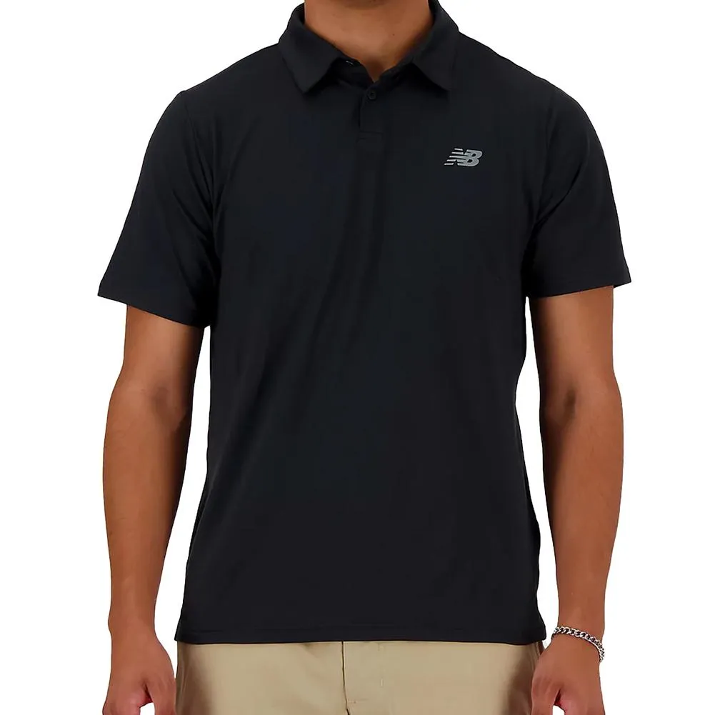 Men's Performance Tennis Polo Black