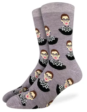 Men's Ruth Bader Ginsburg Crew Sock -Purple