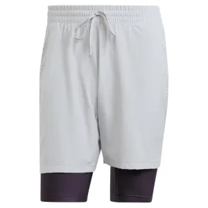 Mens Short and Tight Tennis Set Grey