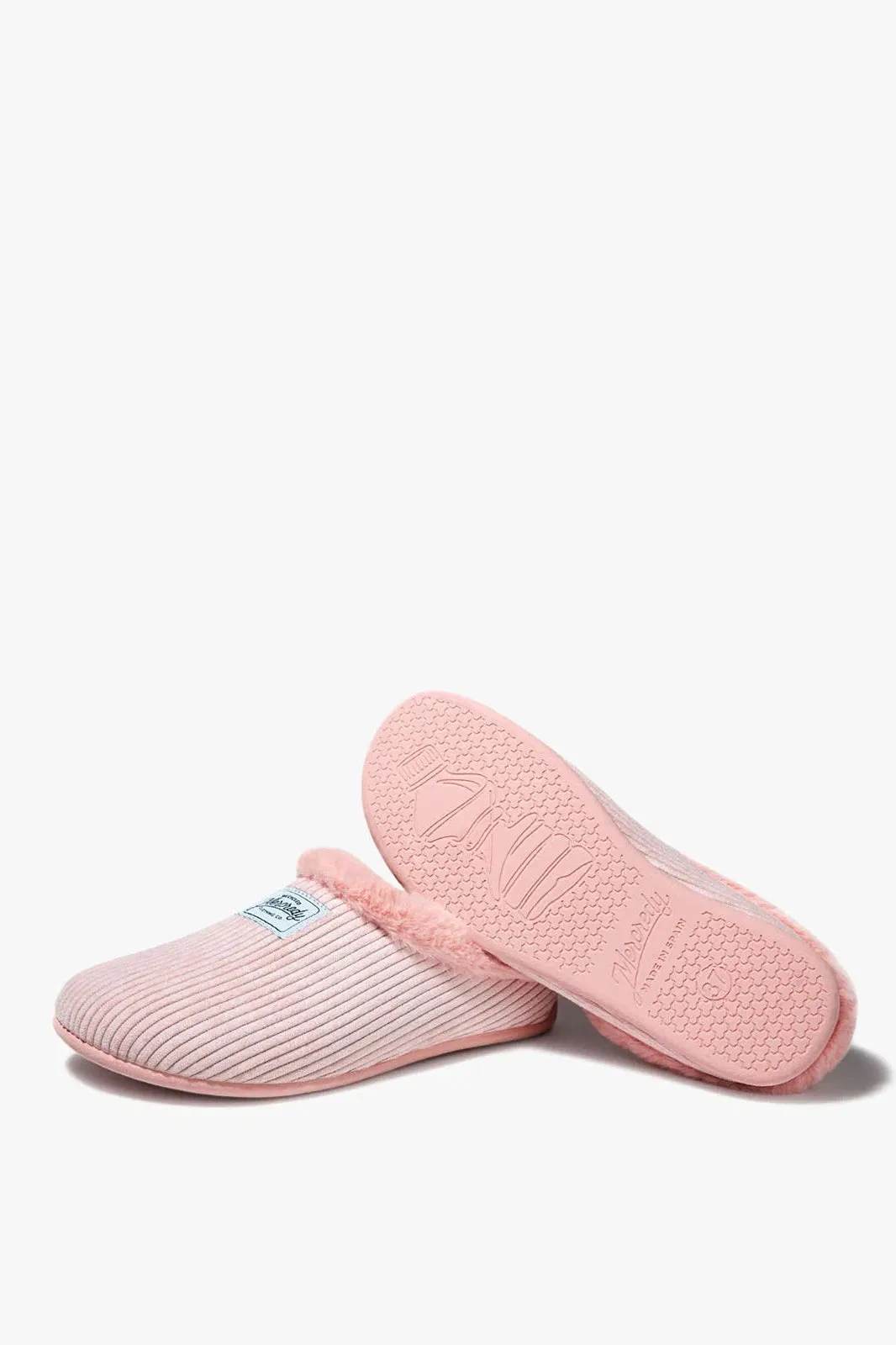 Mercredy Pink Cord Slipper - Pana Rosa