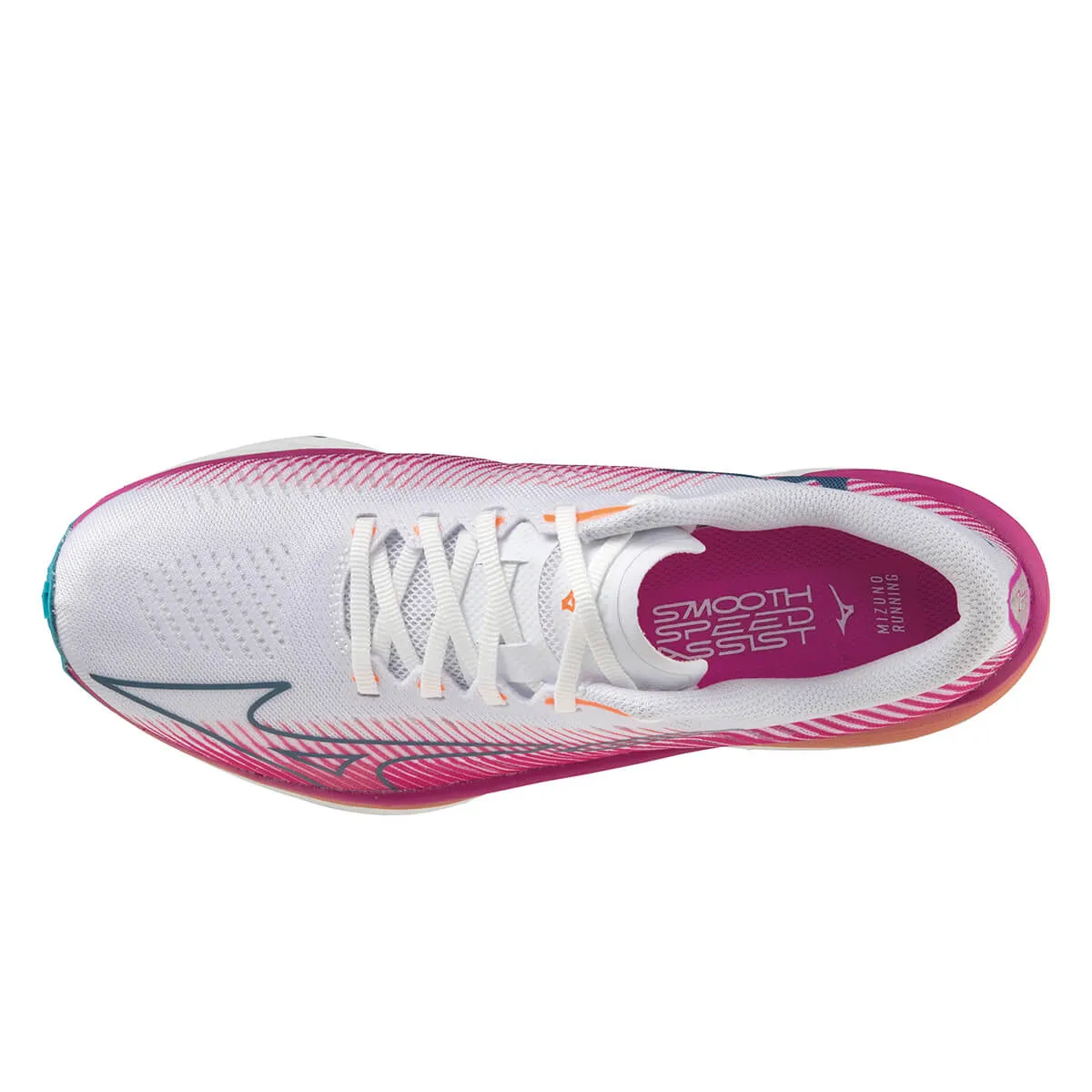 Mizuno Wave Rebellion Pro Womens | White/silver/87 C